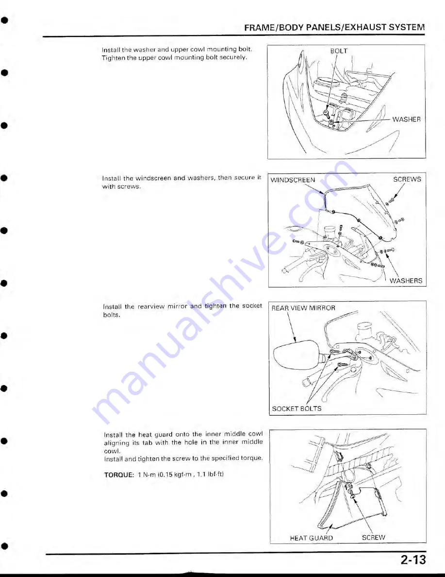 Honda CBR900 Service Manual Download Page 57