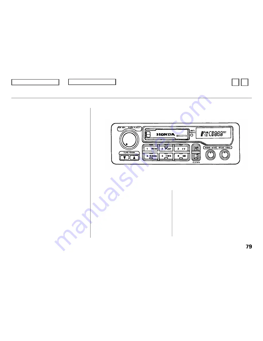 Honda Civic 1995 Owner'S Manual Download Page 80