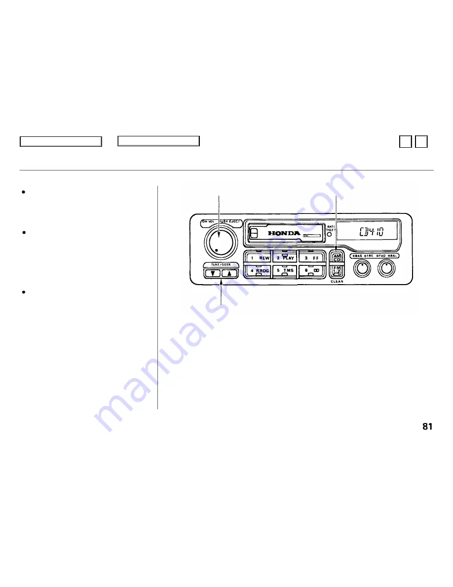 Honda Civic 1995 Owner'S Manual Download Page 82