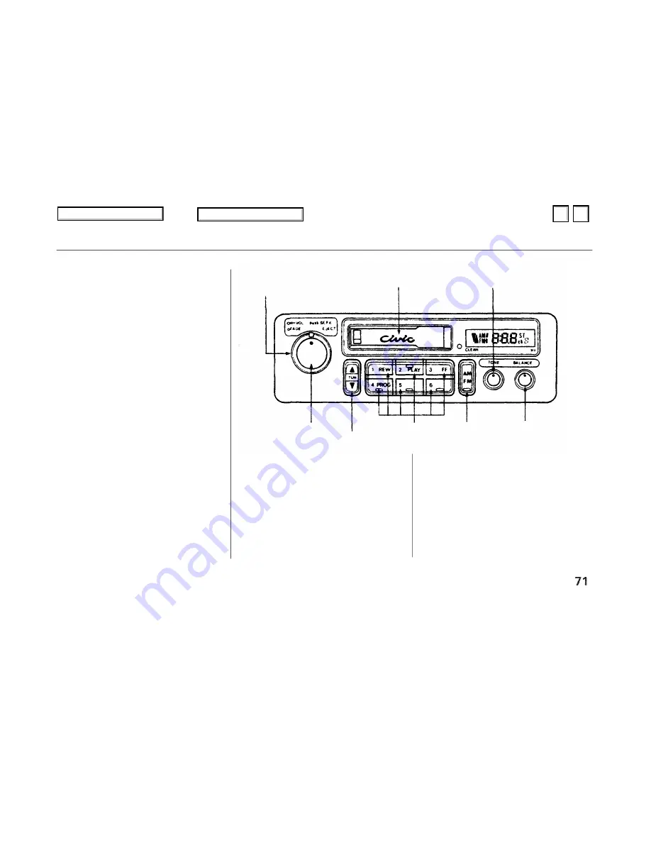 Honda Civic Sedan 1993 Owner'S Manual Download Page 72