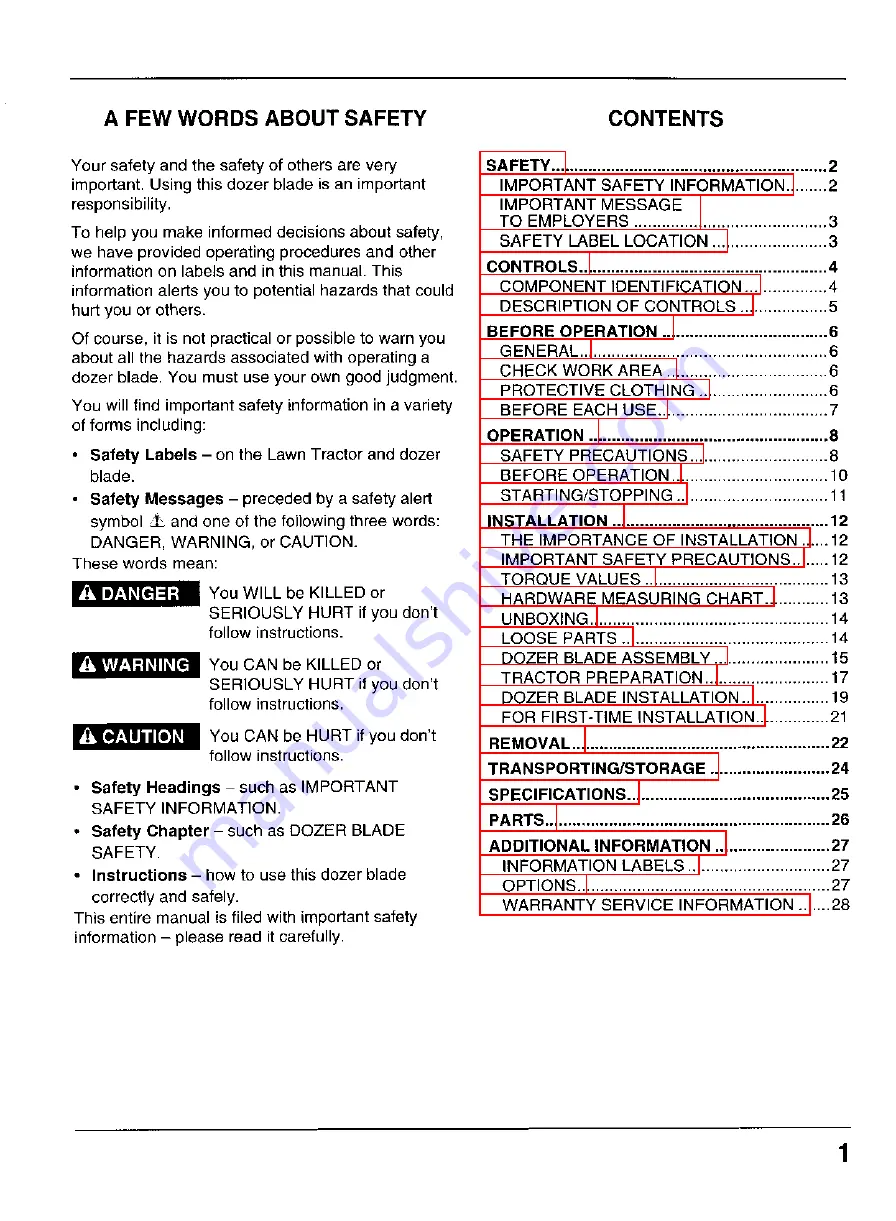 Honda DB4142 Operator'S Manual Download Page 3