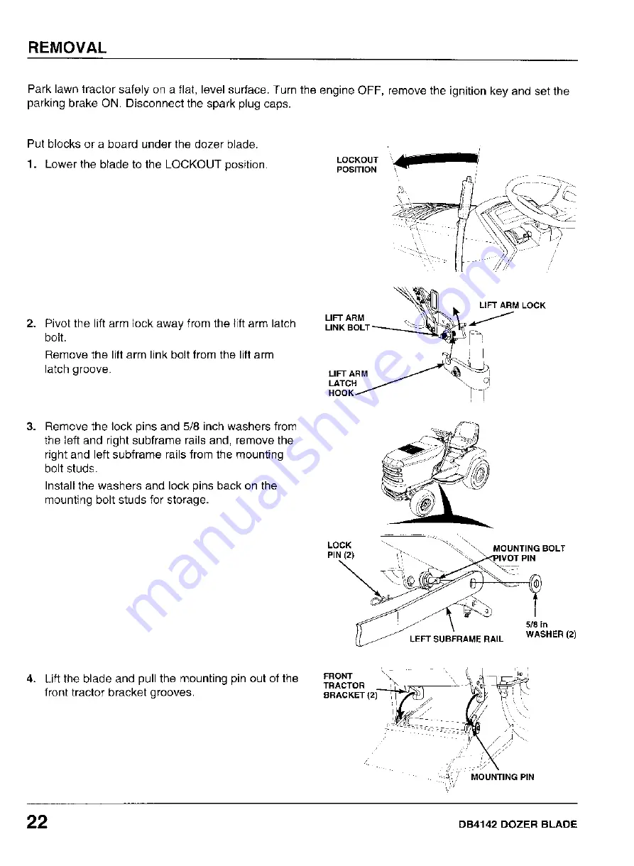 Honda DB4142 Operator'S Manual Download Page 24