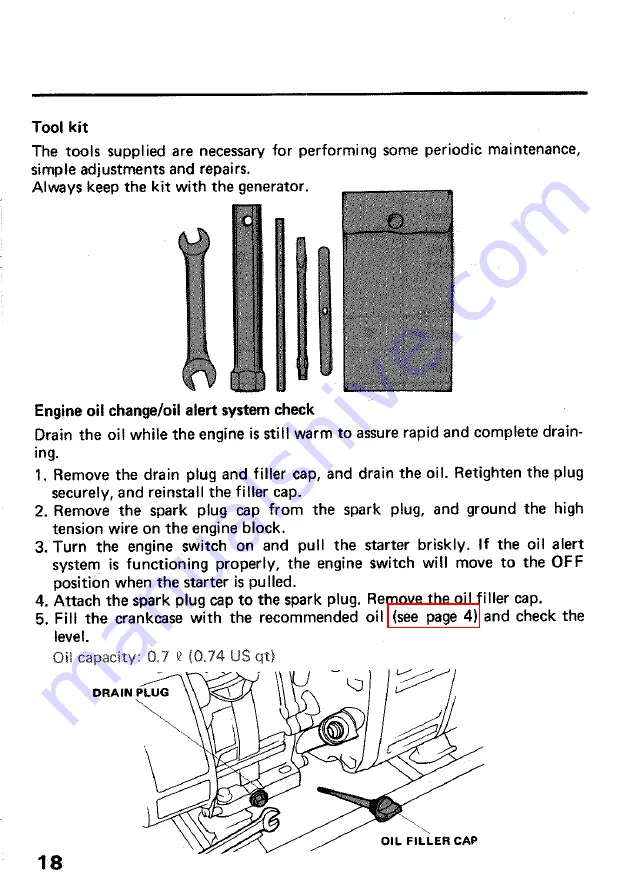 Honda EG1000Z Owner'S Manual Download Page 21