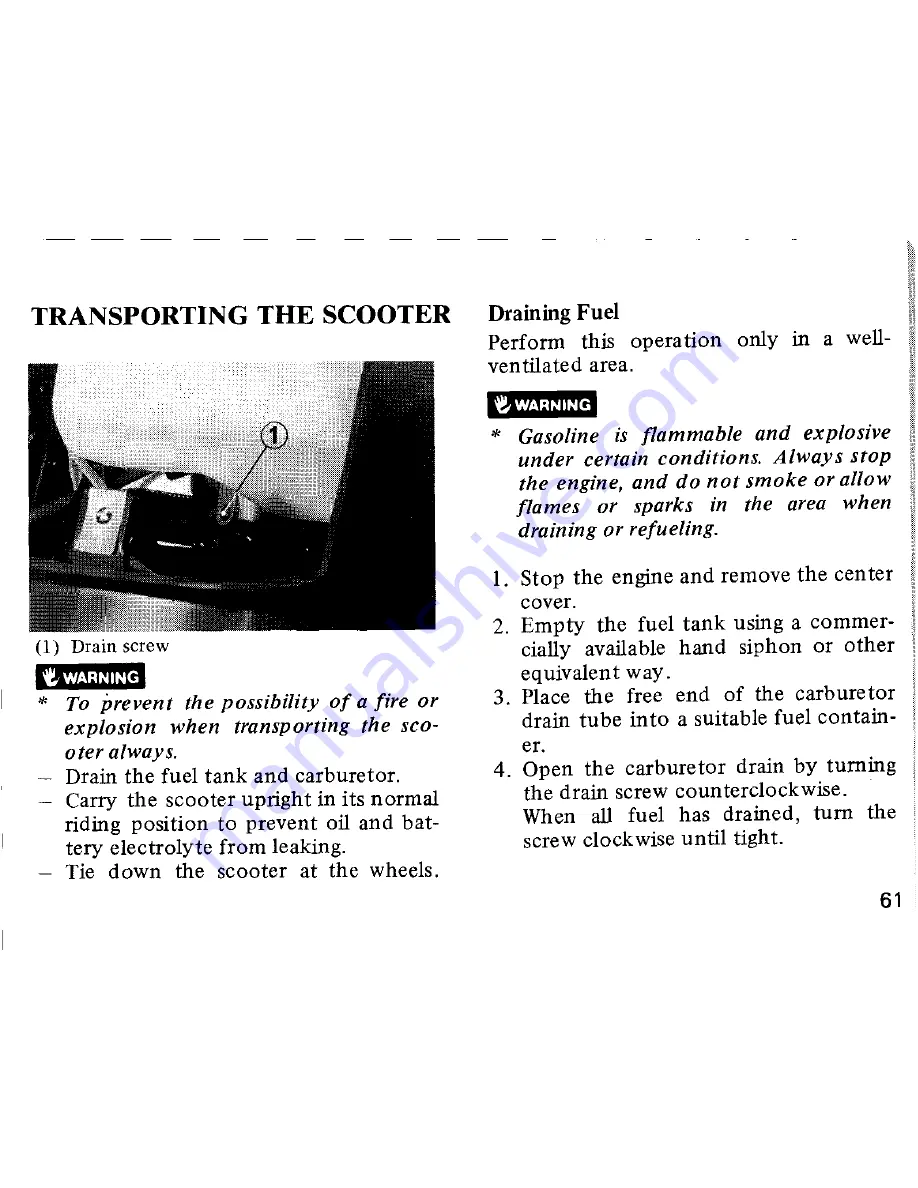 Honda Elite CH250 Owner'S Manual Download Page 67