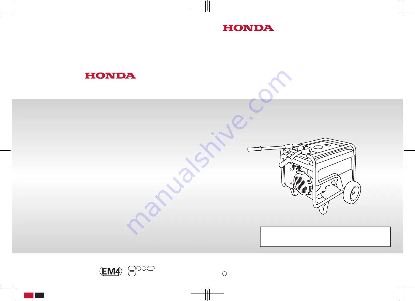 Honda EM5000SX Скачать руководство пользователя страница 124