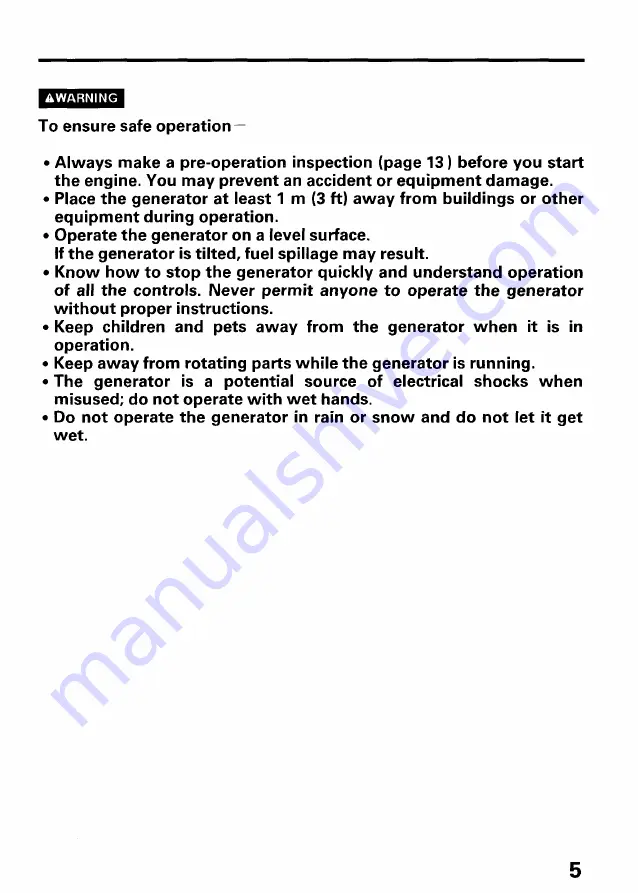 Honda EU20I Owner'S Manual Download Page 7