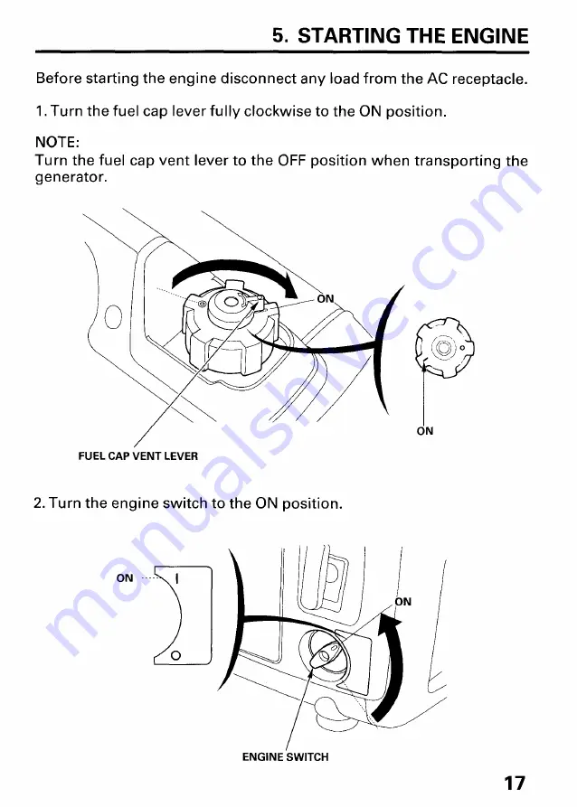 Honda EU20I Owner'S Manual Download Page 19