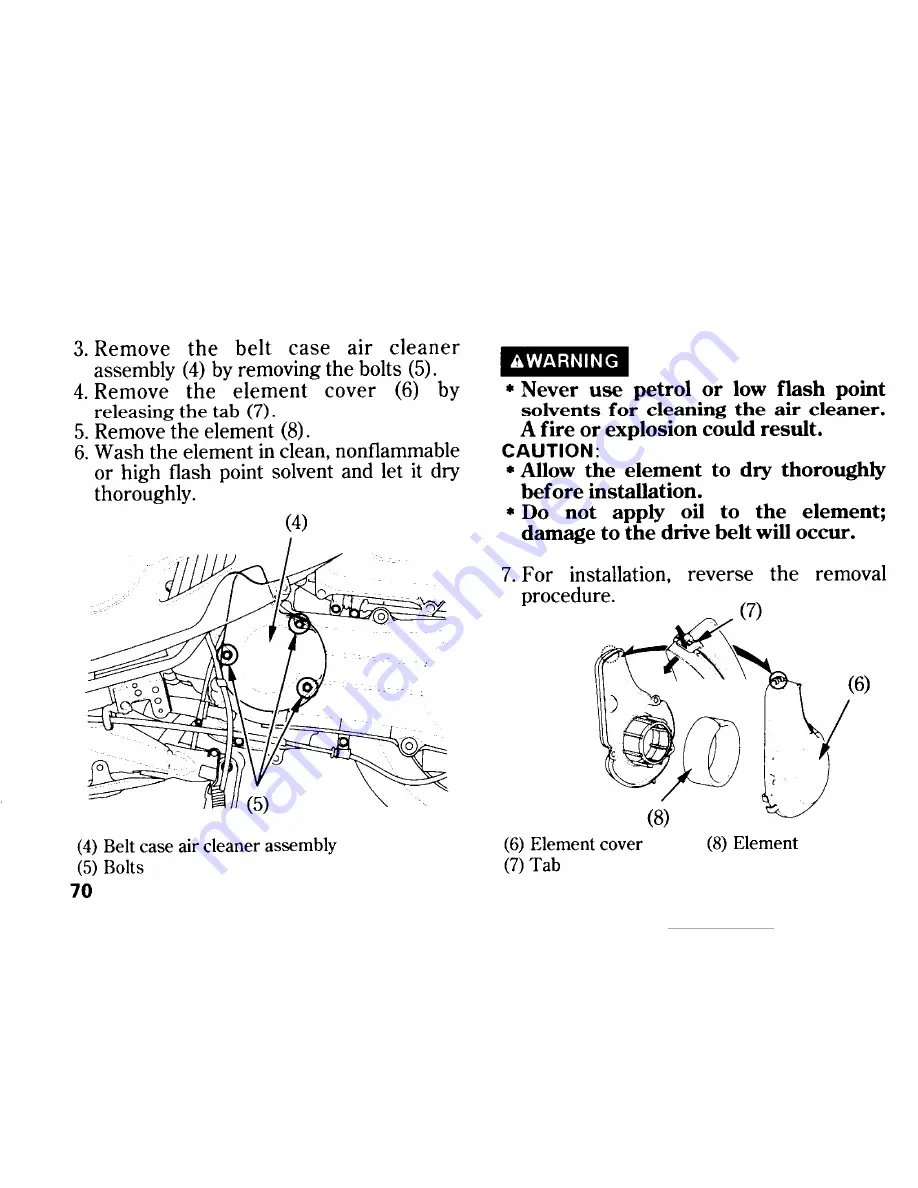 Honda FES250 Owner'S Manual Download Page 78