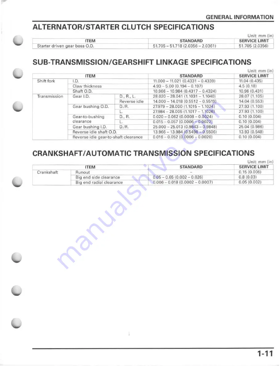 Honda FourTrax Foreman Rubicon 2005 Скачать руководство пользователя страница 15