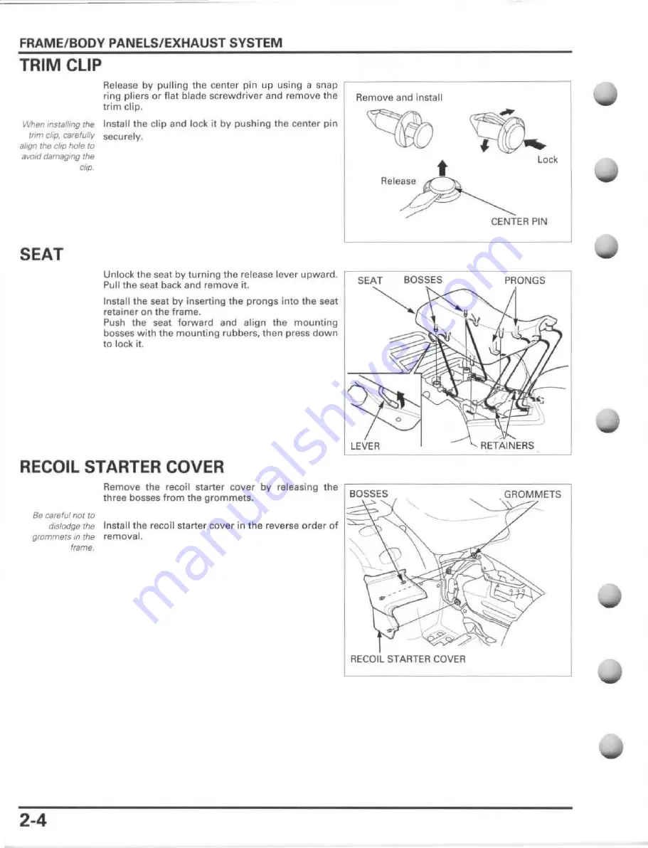 Honda FourTrax Foreman Rubicon 2005 Service Manual Download Page 58