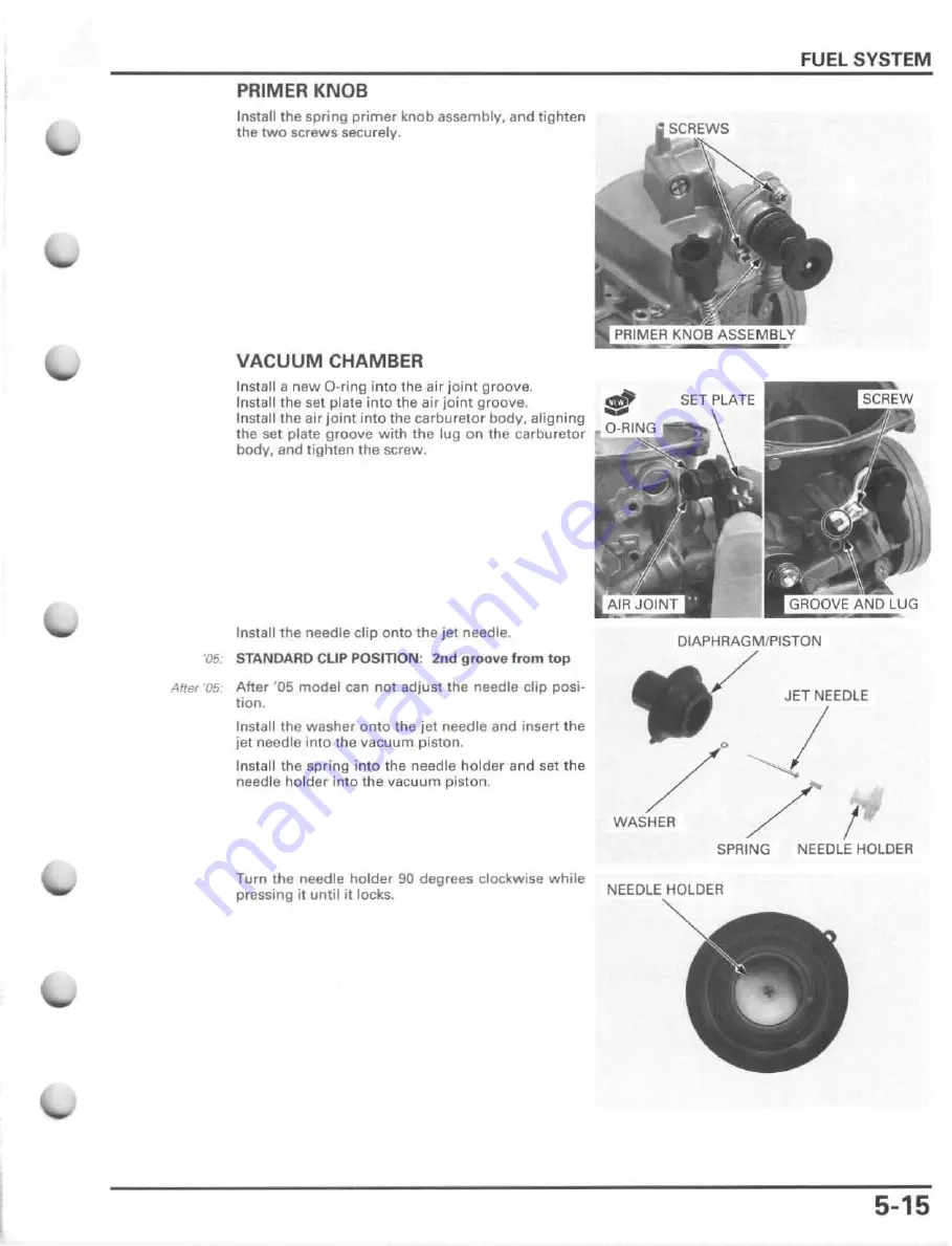 Honda FourTrax Foreman Rubicon 2005 Service Manual Download Page 133