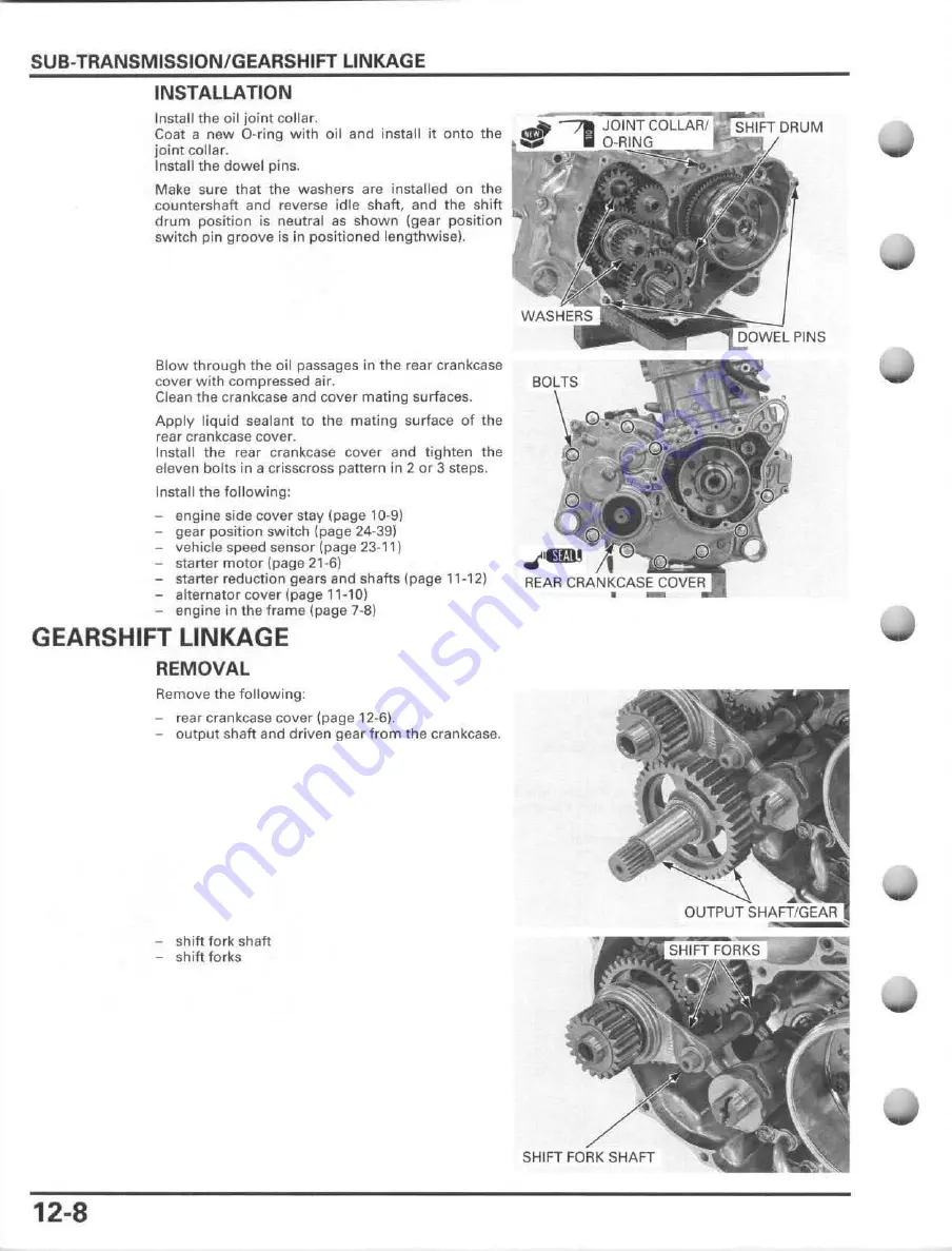 Honda FourTrax Foreman Rubicon 2005 Скачать руководство пользователя страница 244