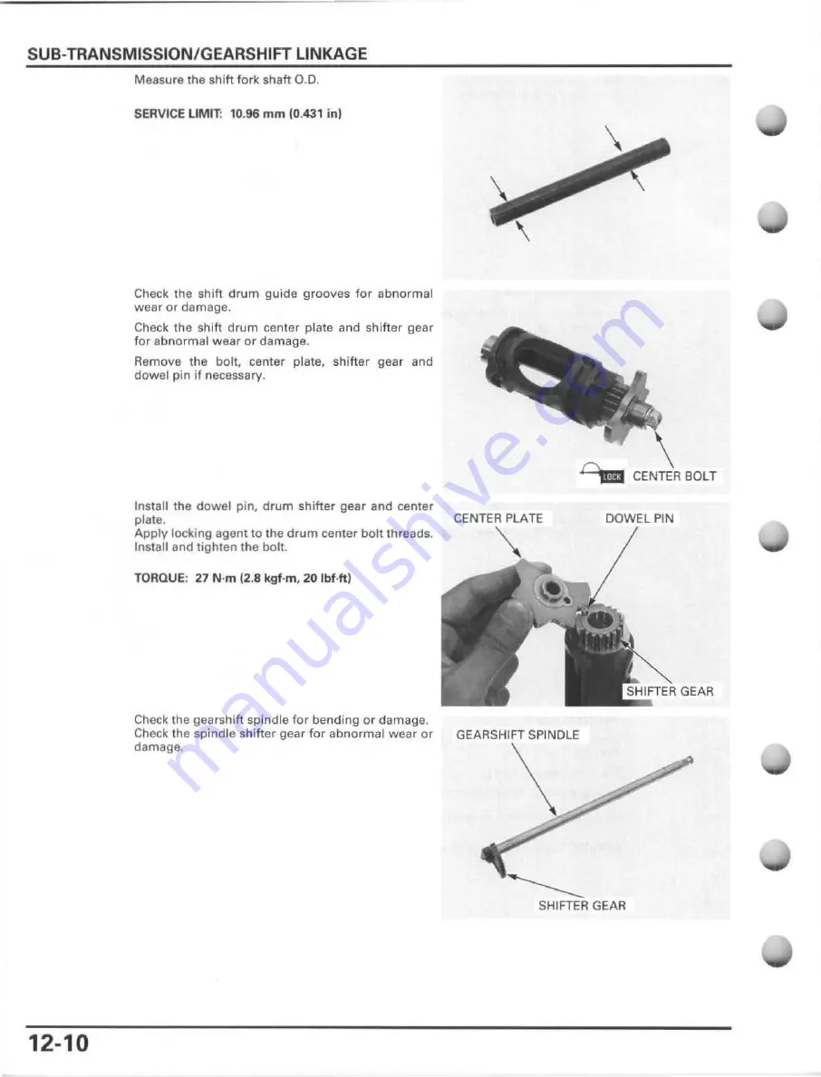 Honda FourTrax Foreman Rubicon 2005 Service Manual Download Page 246