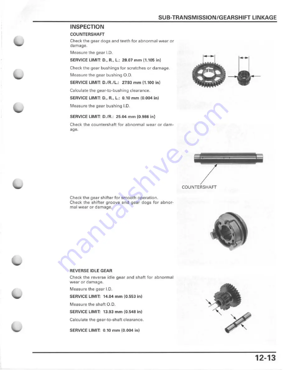 Honda FourTrax Foreman Rubicon 2005 Service Manual Download Page 249