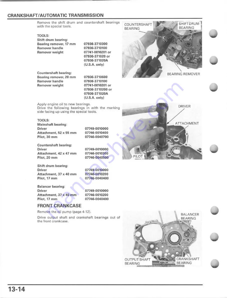 Honda FourTrax Foreman Rubicon 2005 Service Manual Download Page 270