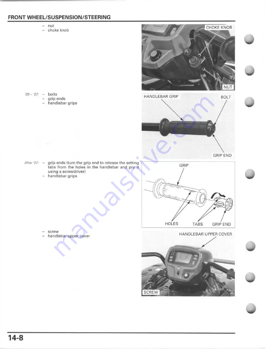 Honda FourTrax Foreman Rubicon 2005 Service Manual Download Page 282