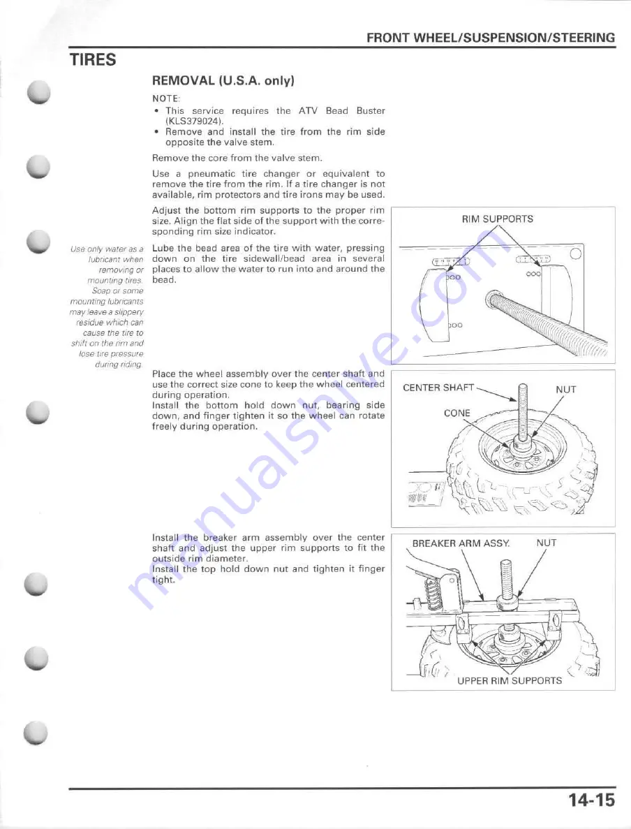 Honda FourTrax Foreman Rubicon 2005 Service Manual Download Page 289