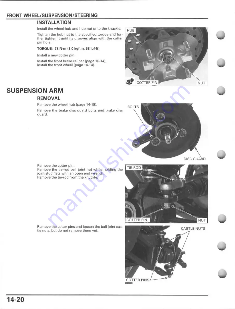 Honda FourTrax Foreman Rubicon 2005 Service Manual Download Page 294