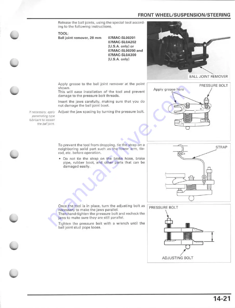 Honda FourTrax Foreman Rubicon 2005 Service Manual Download Page 295