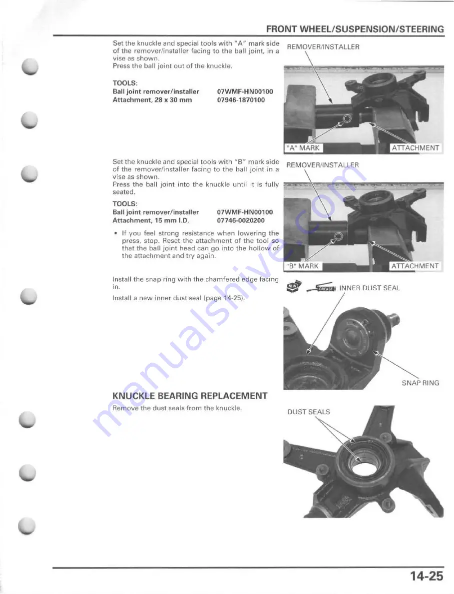 Honda FourTrax Foreman Rubicon 2005 Service Manual Download Page 299