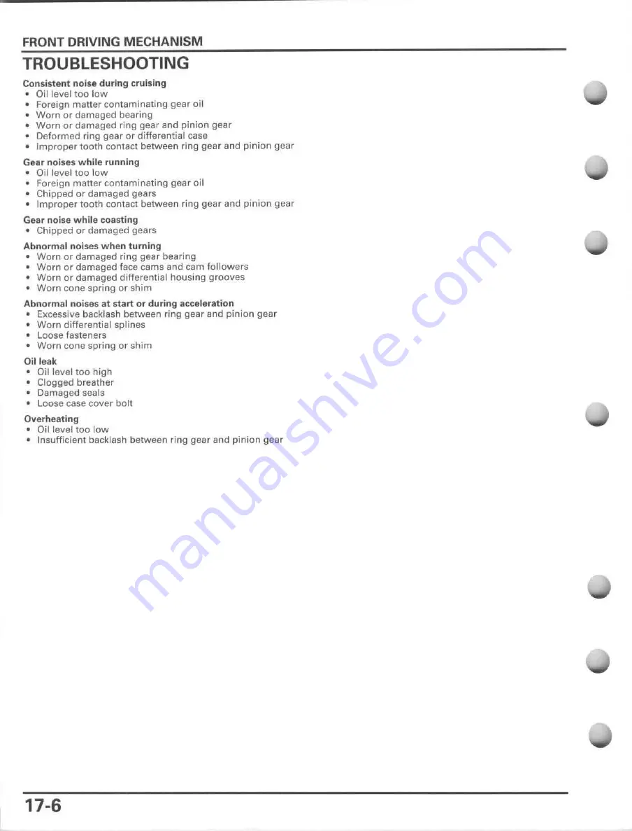 Honda FourTrax Foreman Rubicon 2005 Service Manual Download Page 372