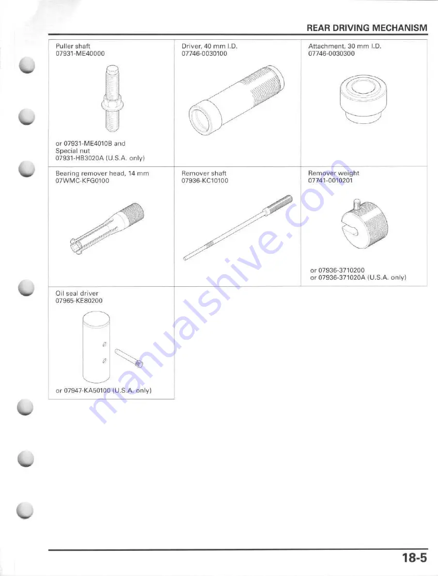 Honda FourTrax Foreman Rubicon 2005 Service Manual Download Page 405