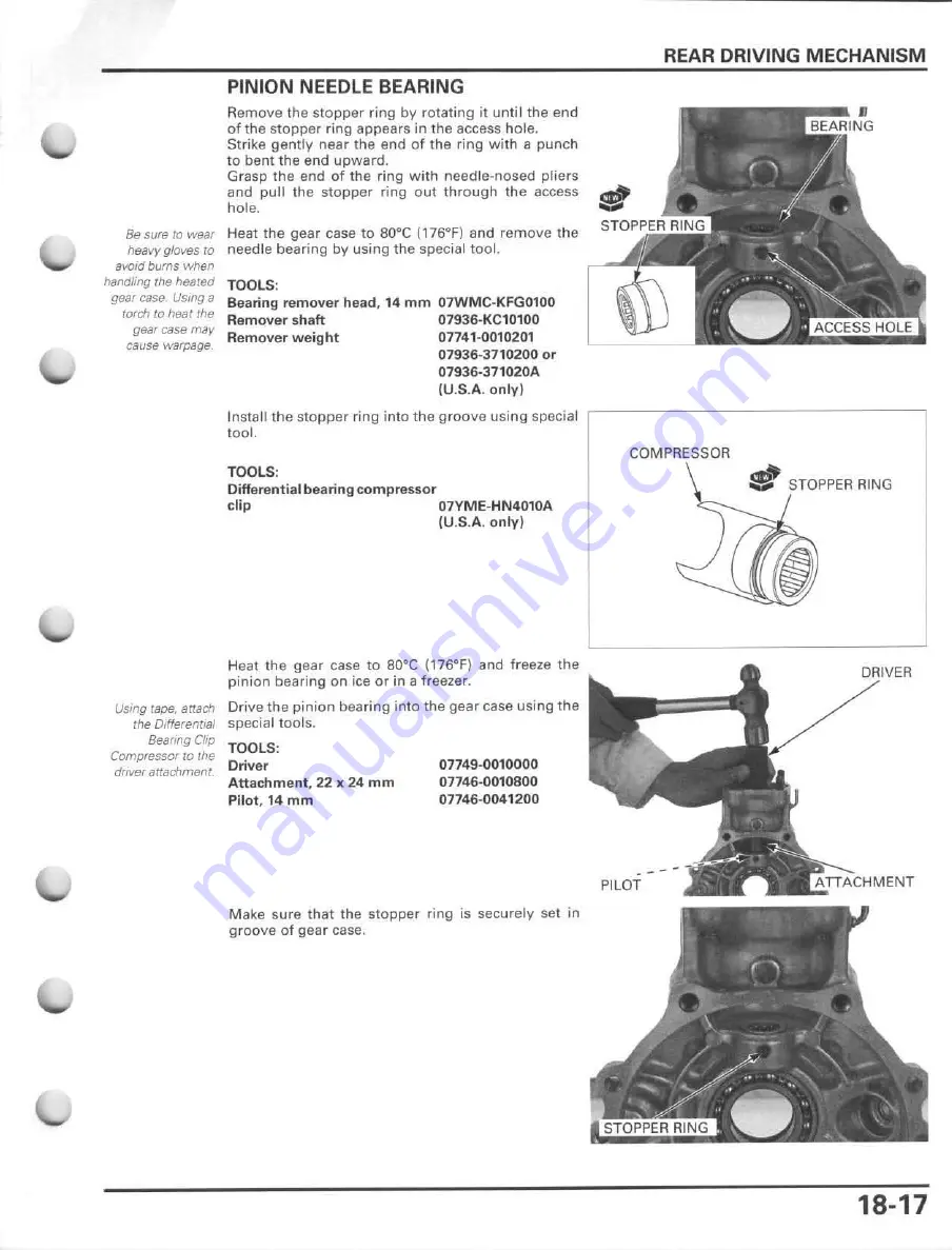 Honda FourTrax Foreman Rubicon 2005 Service Manual Download Page 417