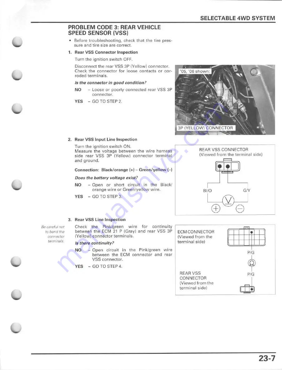 Honda FourTrax Foreman Rubicon 2005 Service Manual Download Page 491