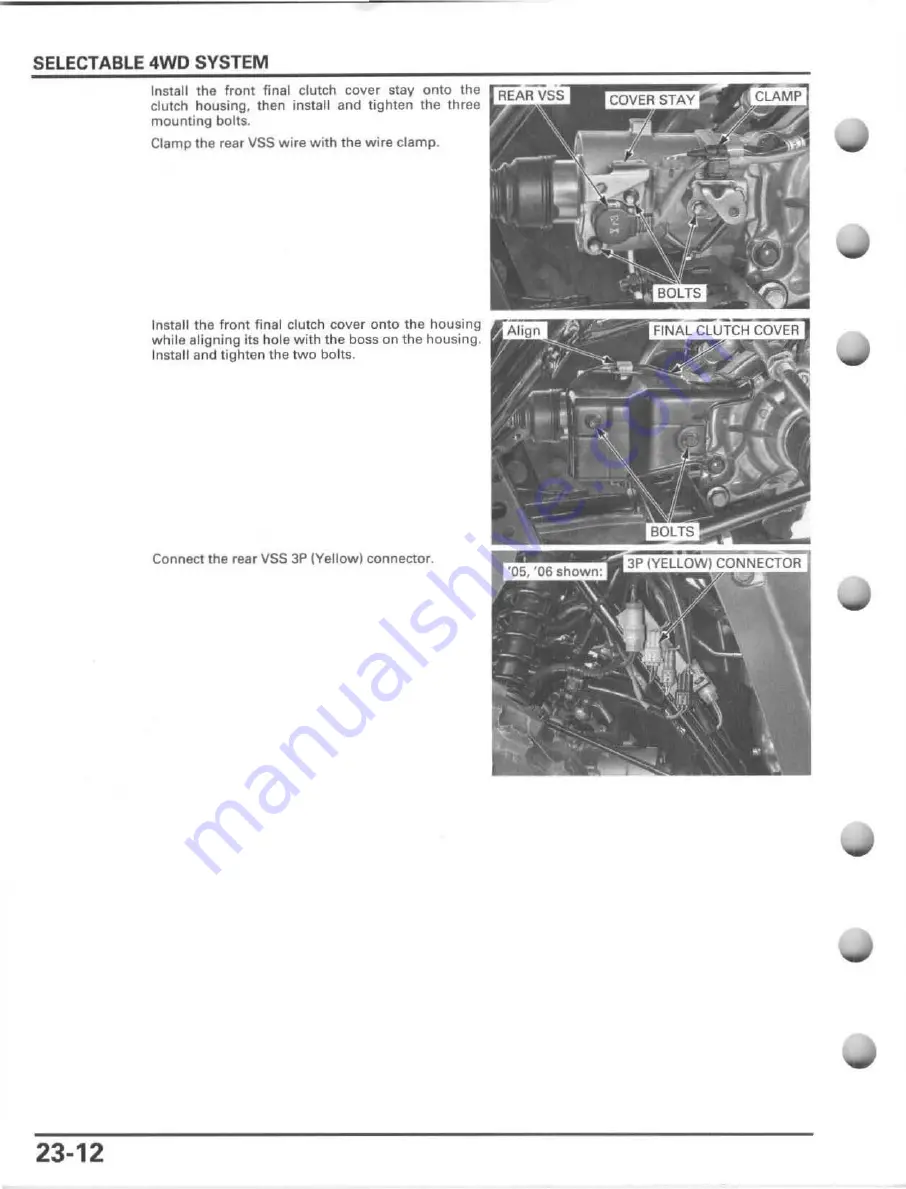 Honda FourTrax Foreman Rubicon 2005 Service Manual Download Page 496