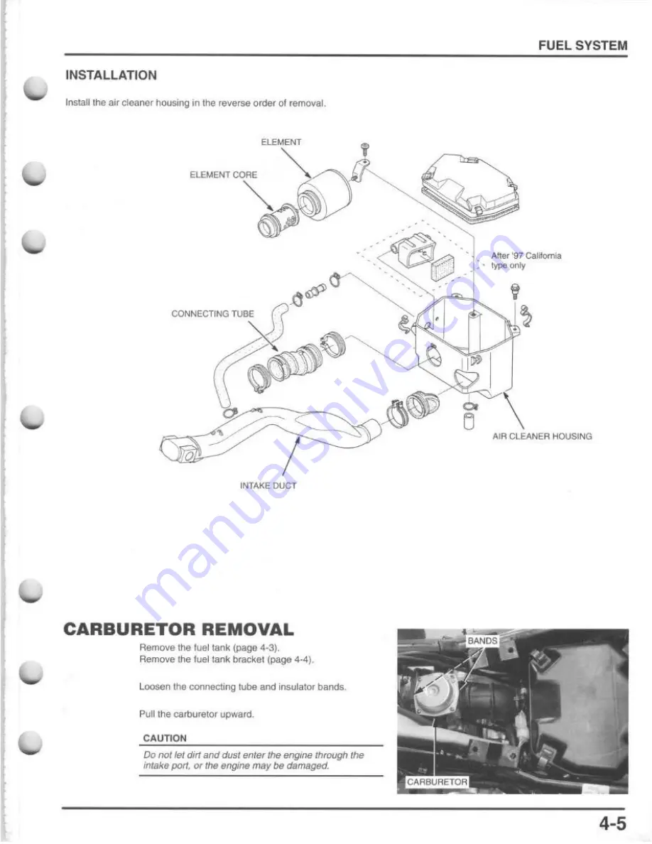 Honda Fourtrax TRX300 Service Manual Download Page 54