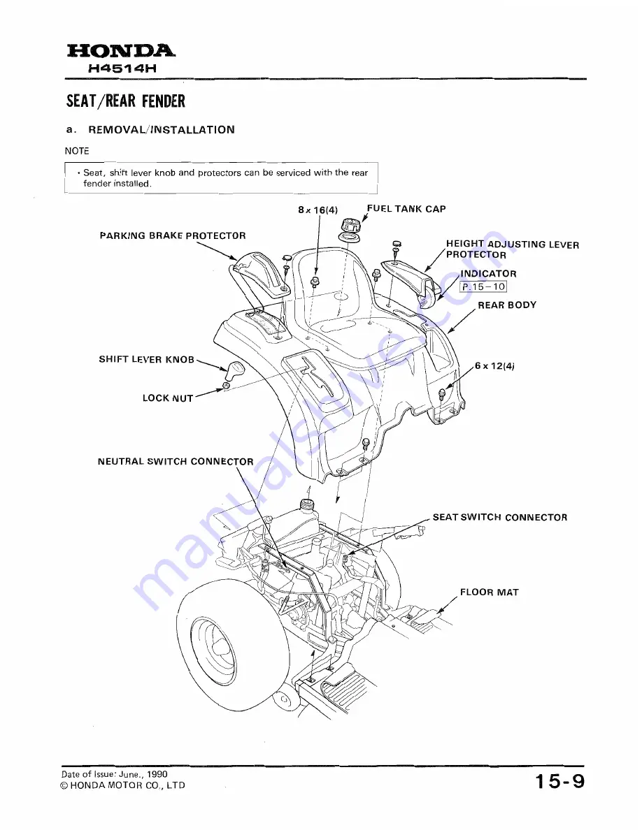 Honda H4524H Скачать руководство пользователя страница 203