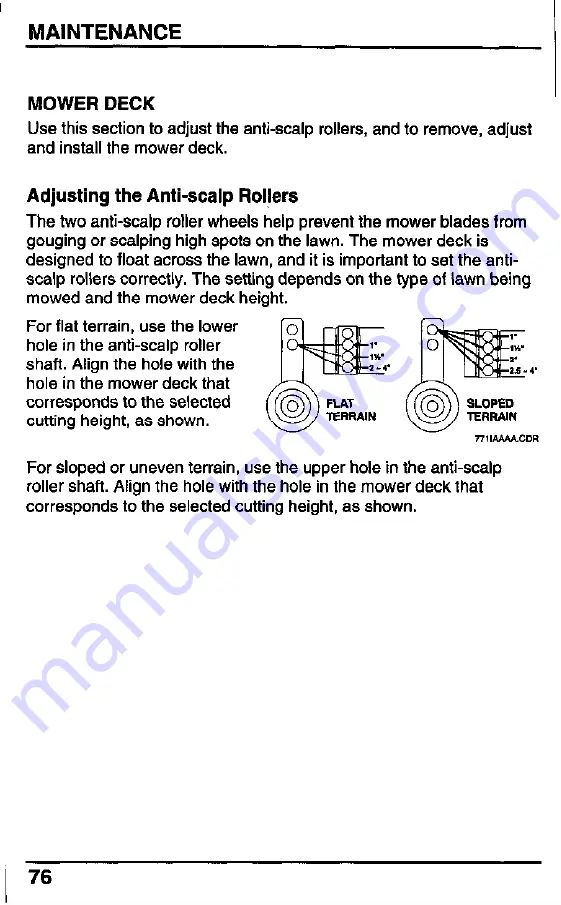 Honda Harmony H2013SDA Owner'S Manual Download Page 78