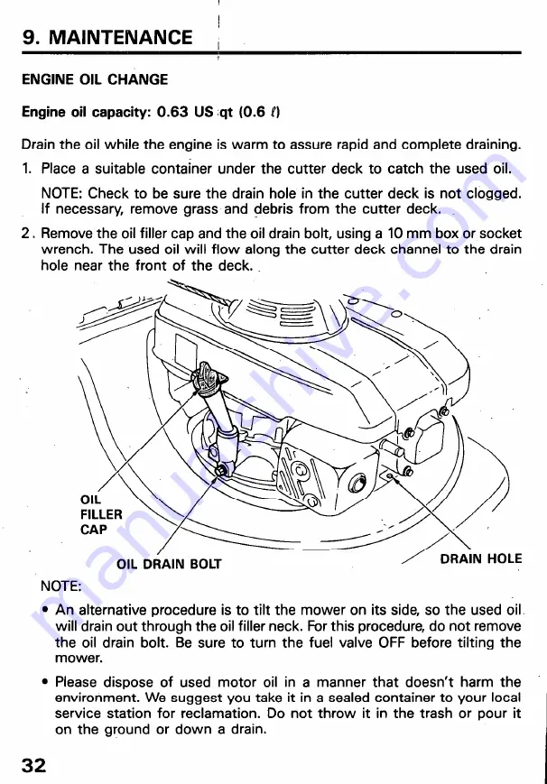 Honda HR195PDA Скачать руководство пользователя страница 34