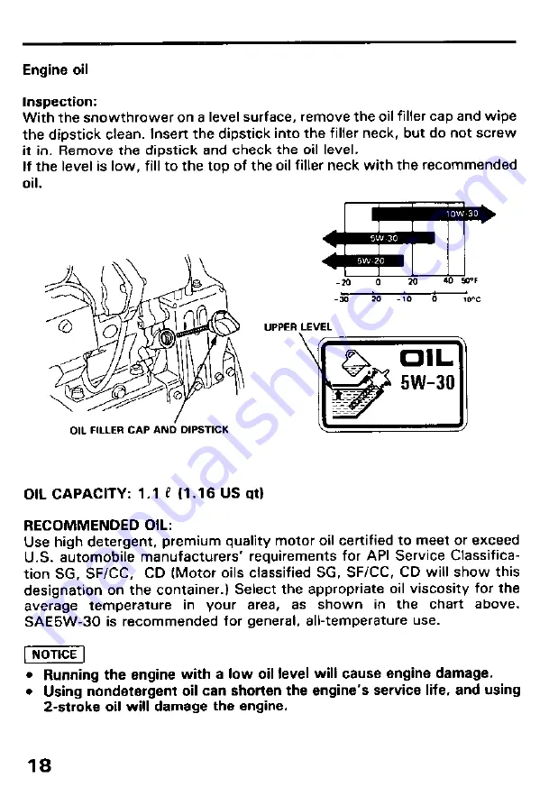 Honda HS828 Owner'S Manual Download Page 19