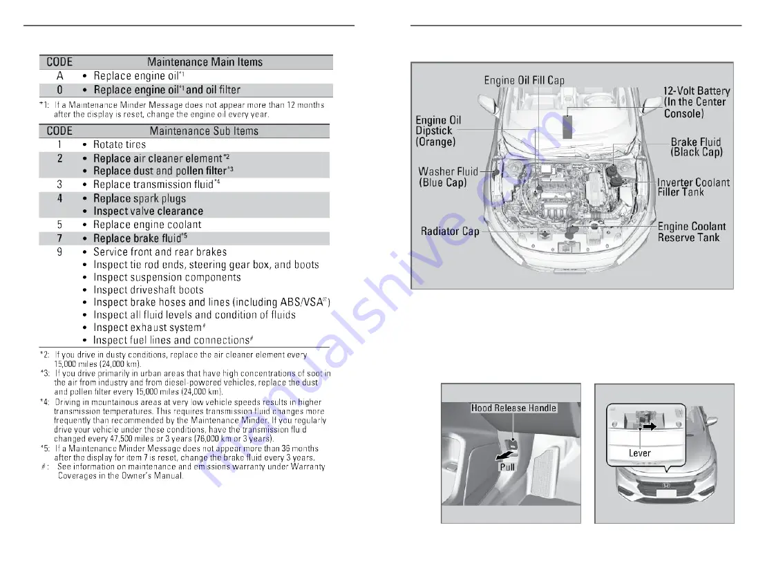 Honda Insight 2020 Owner'S Manual Download Page 80