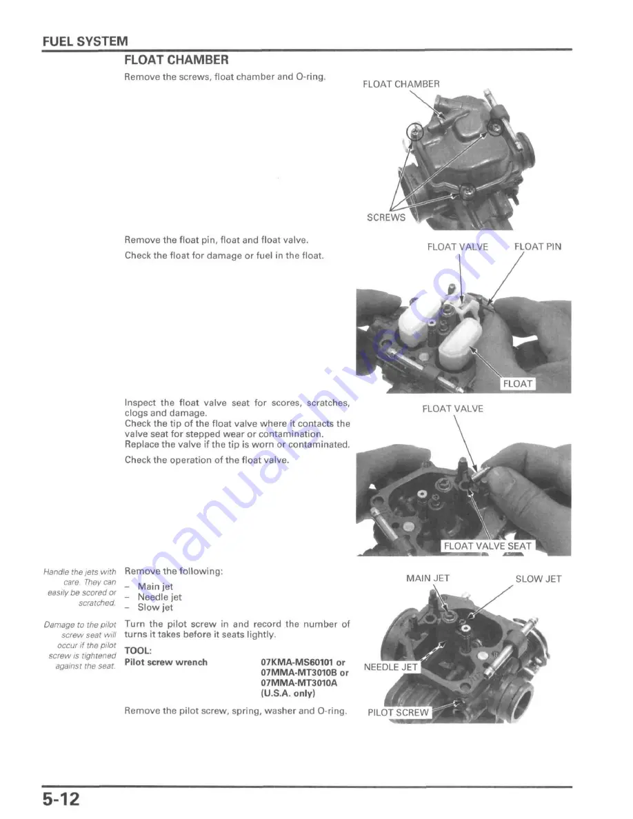 Honda Metropolitan CHF50 Скачать руководство пользователя страница 98