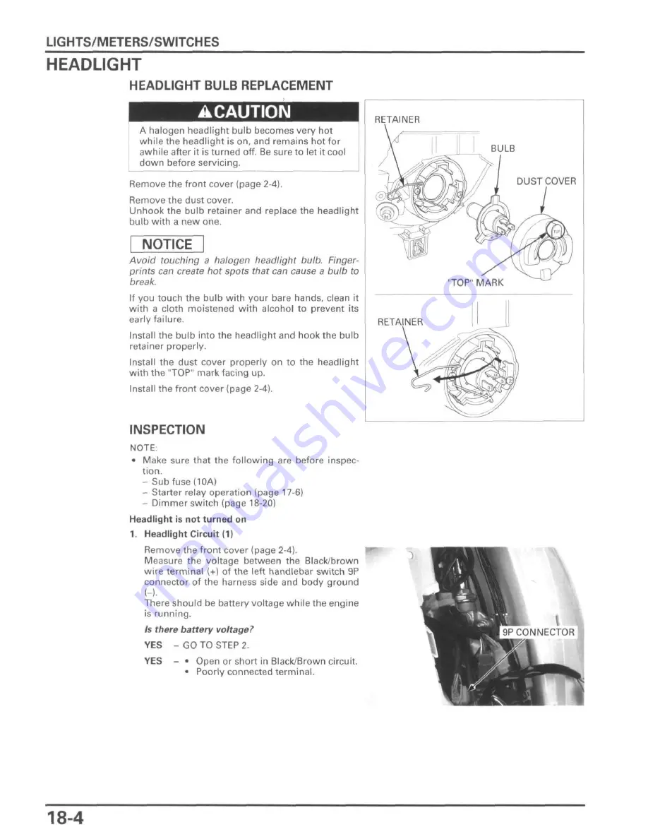 Honda Metropolitan CHF50 Скачать руководство пользователя страница 284