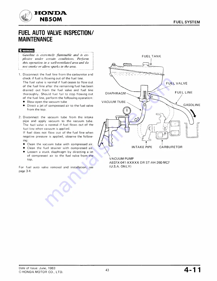 Honda NB50M Manual Download Page 41