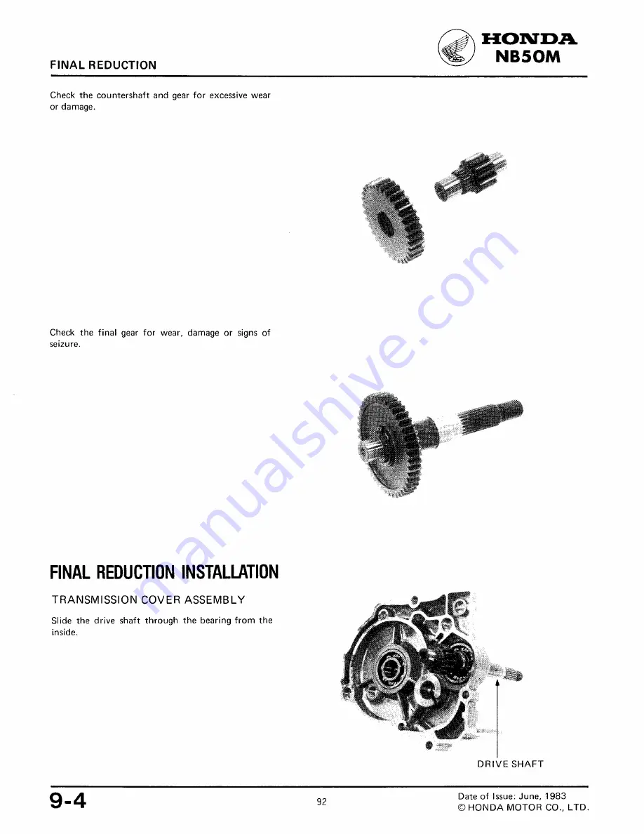 Honda NB50M Manual Download Page 88