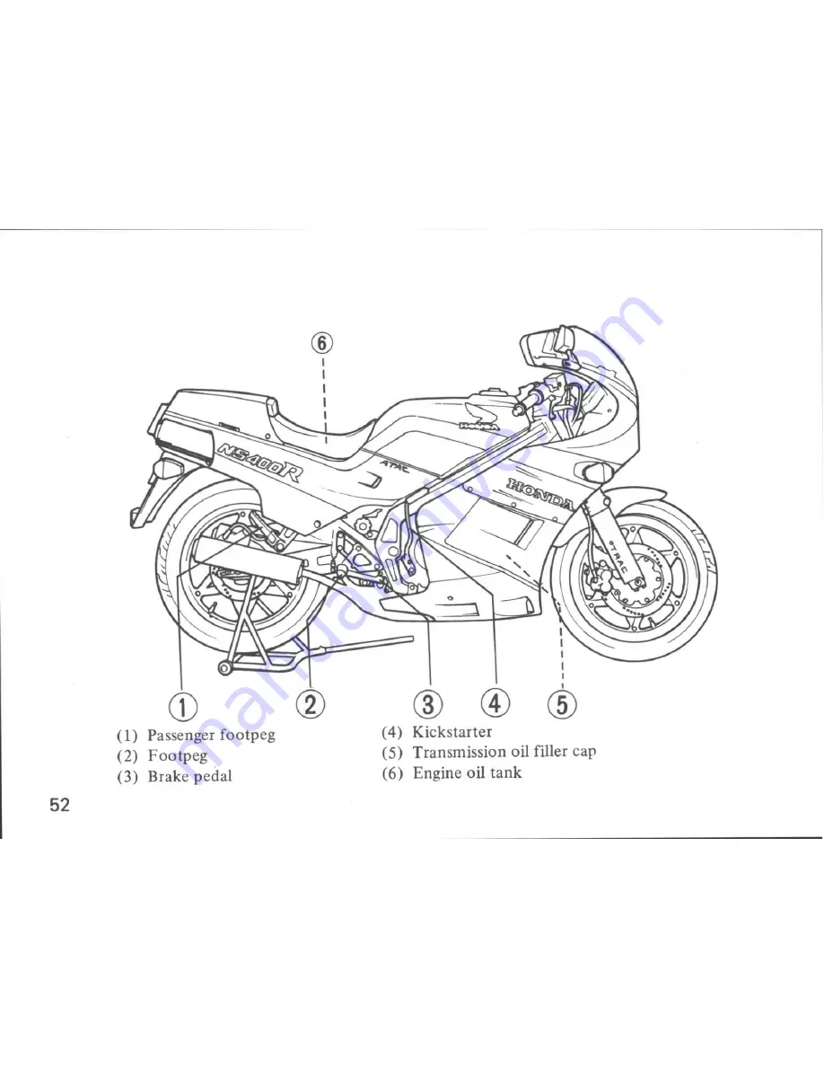 Honda NS400R Скачать руководство пользователя страница 58