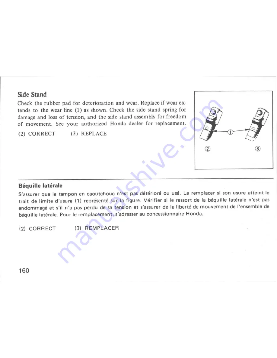 Honda NS400R Owner'S Manual Download Page 166