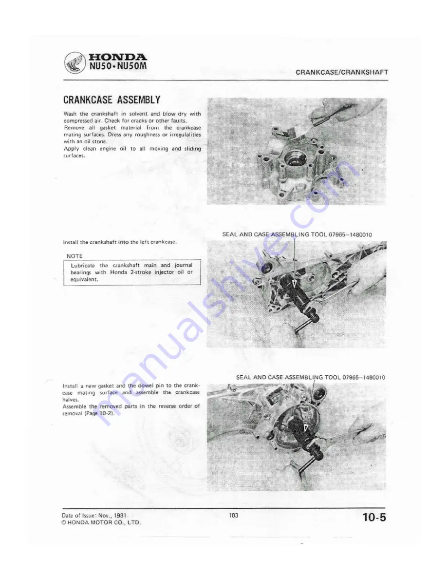 Honda NU50 Скачать руководство пользователя страница 101