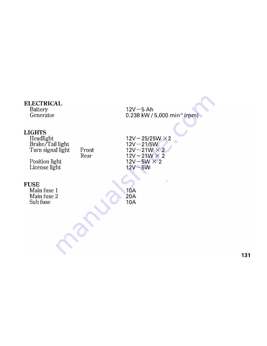 Honda PCX125 Owner'S Manual Download Page 141