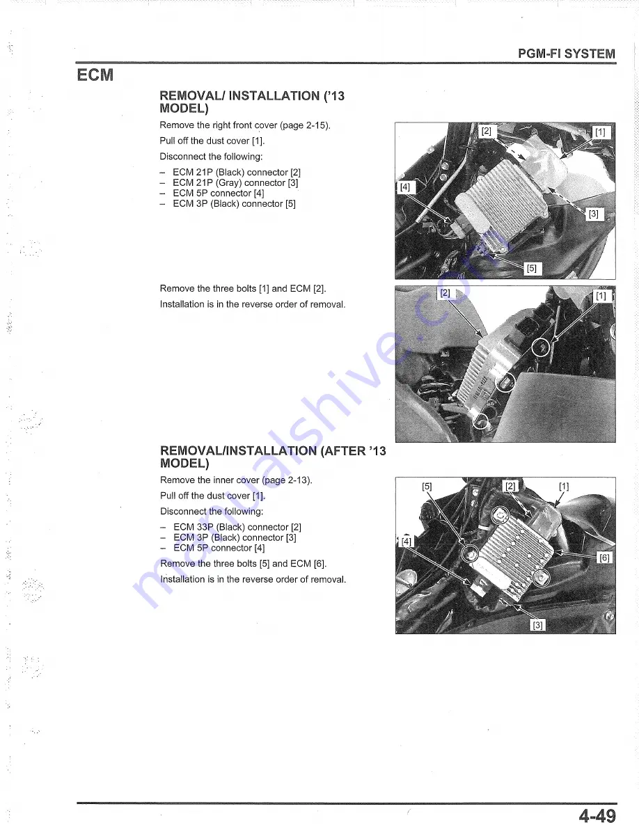 Honda PCX150 2013 Service Manual Download Page 147