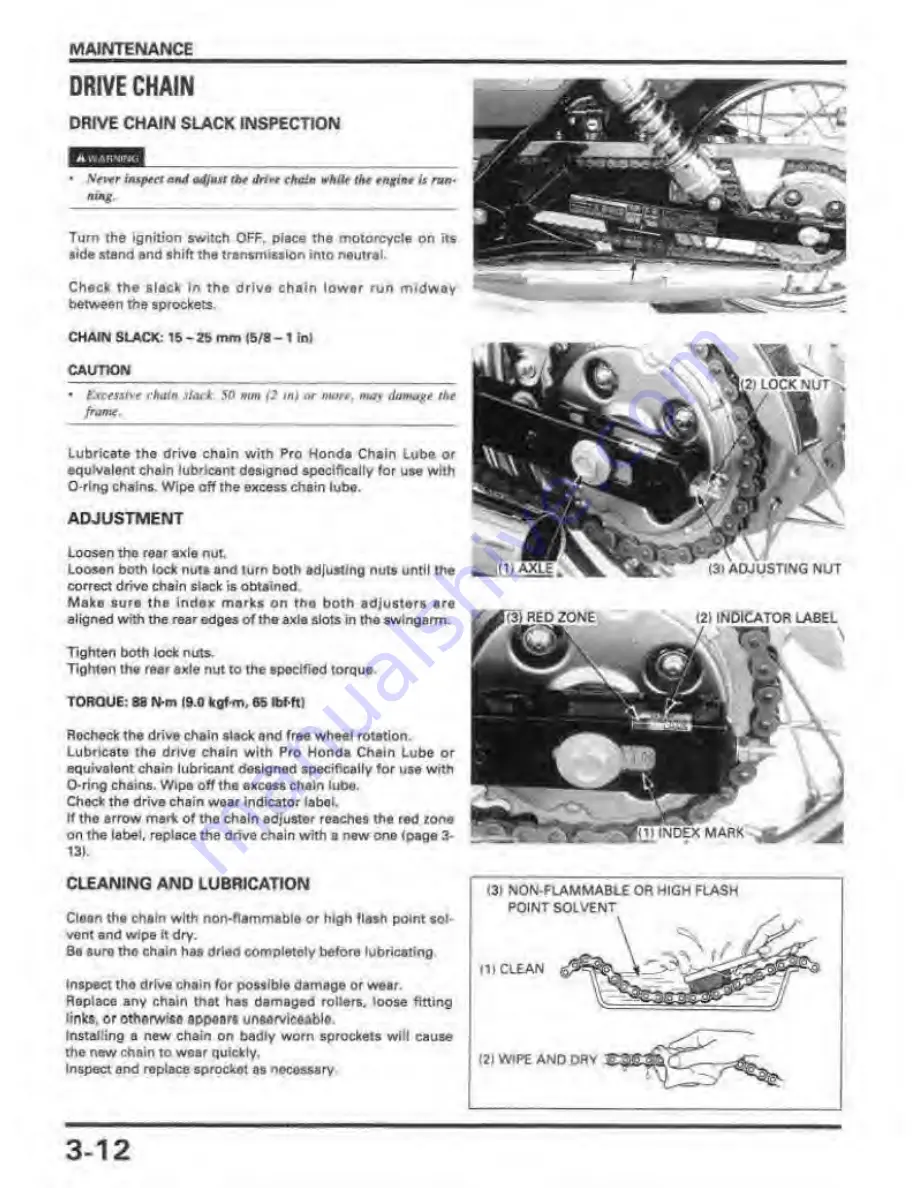 Honda REBEL 250 Service Manual Download Page 53