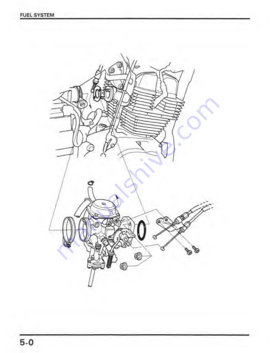 Honda REBEL 250 Service Manual Download Page 68