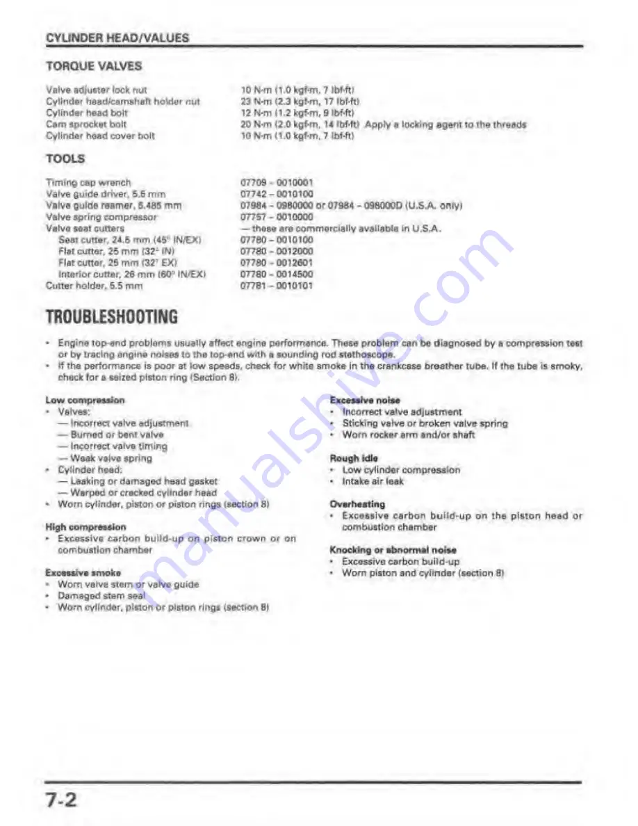 Honda REBEL 250 Service Manual Download Page 92