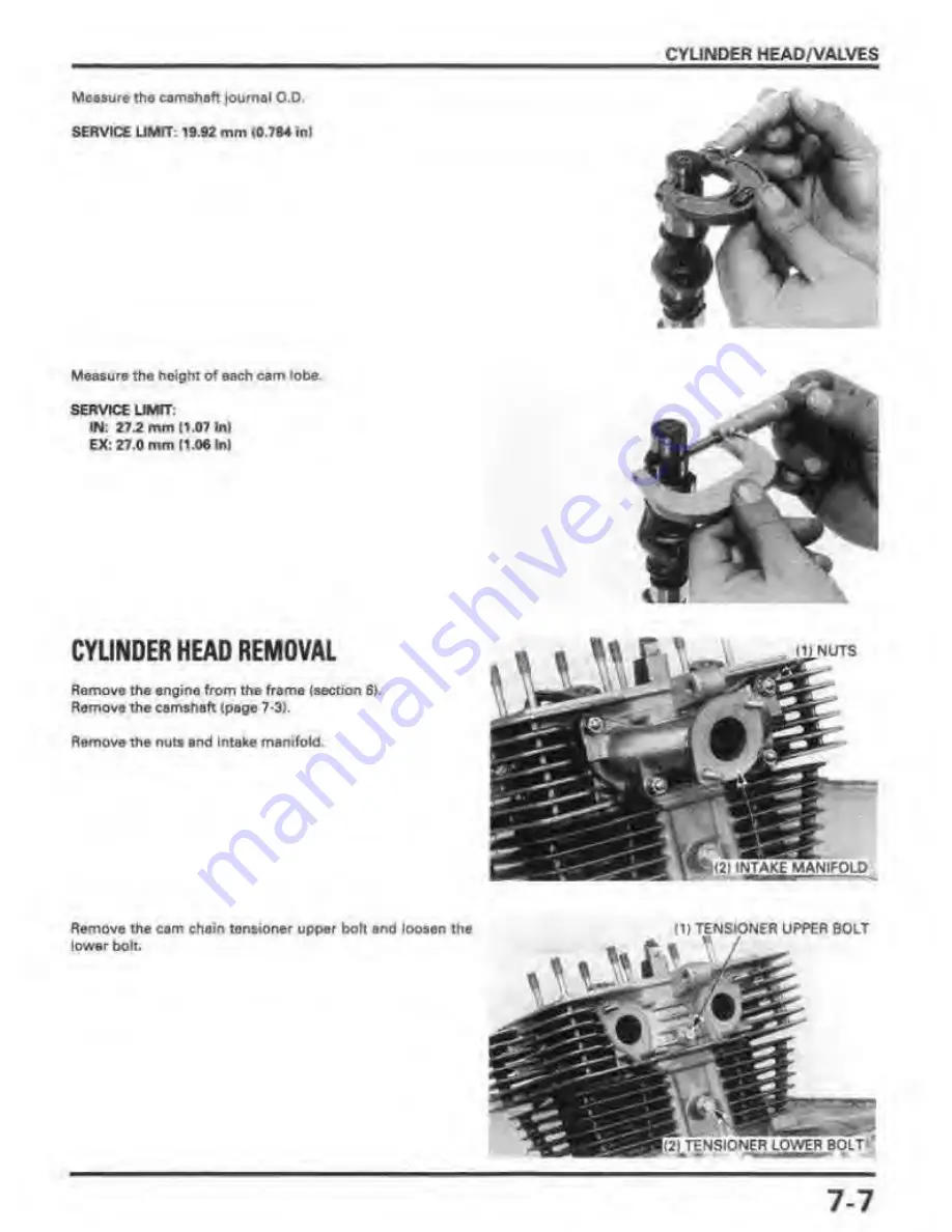 Honda REBEL 250 Service Manual Download Page 97