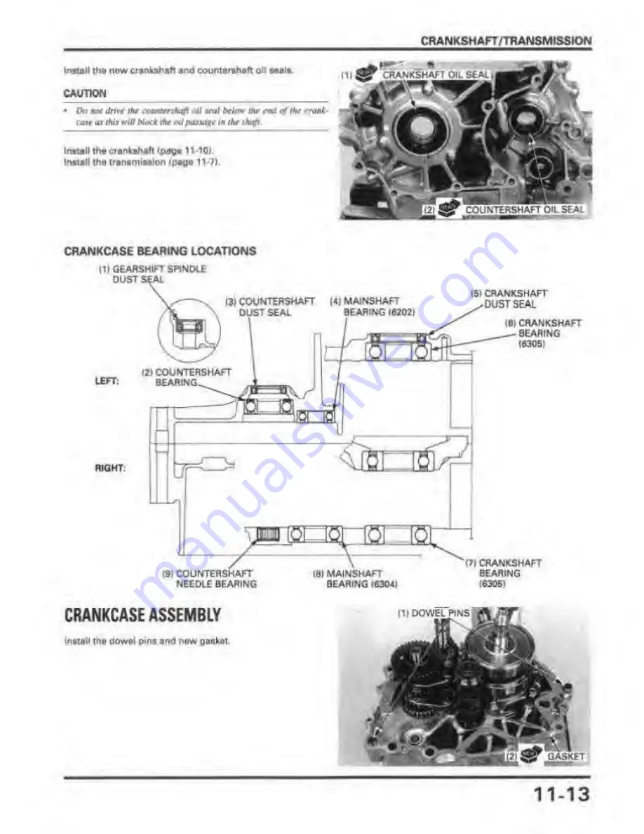 Honda REBEL 250 Service Manual Download Page 156