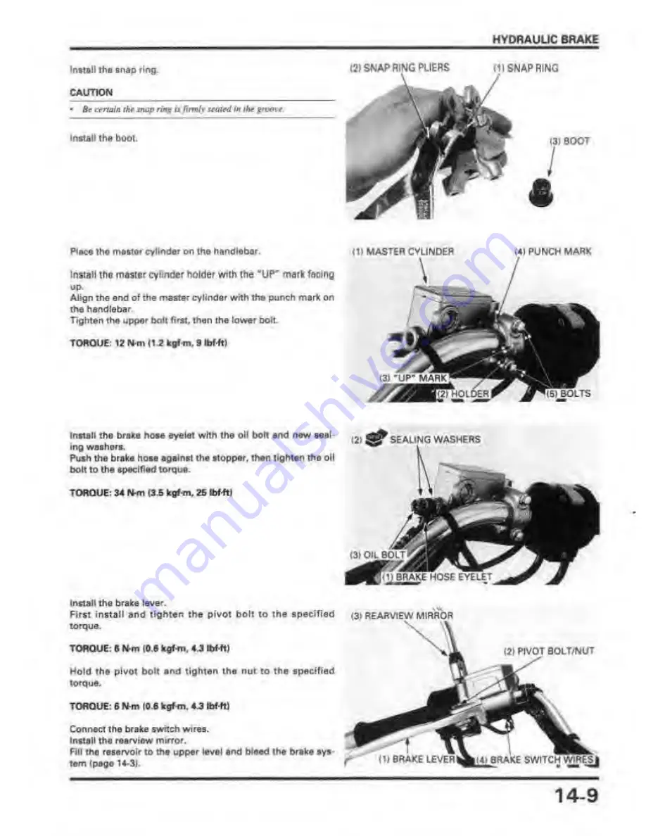 Honda REBEL 250 Service Manual Download Page 212